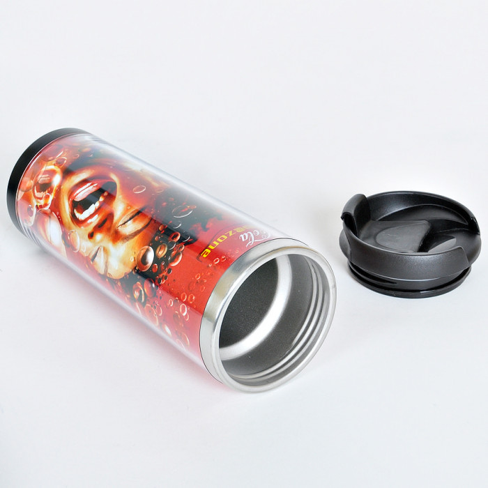 Термокружка  "IDEA",  420 мл,  нержавеющая сталь/пластик