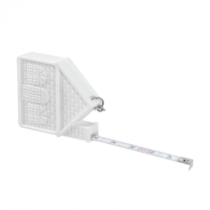 Брелок-рулетка  "Домик" (1 м), 5,1х1,4х4,7 см, пластик