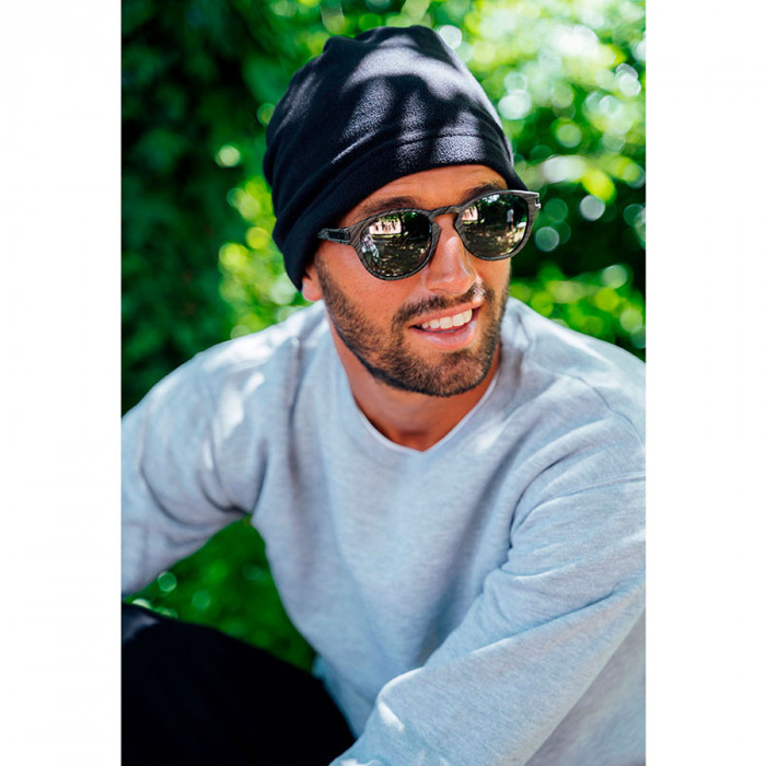 Шарф-бафф HOTTY-S с регулятором шнура, тёмно-синий,  флис, 100% полиэстер, 230 г/м2