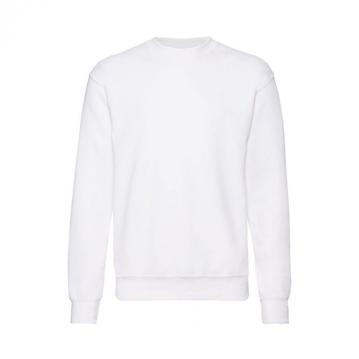 Толстовка мужская с начесом "Classic Set-In Sweat", белый_2XL, 80% х/б, 20% п/э, 260  г/м2