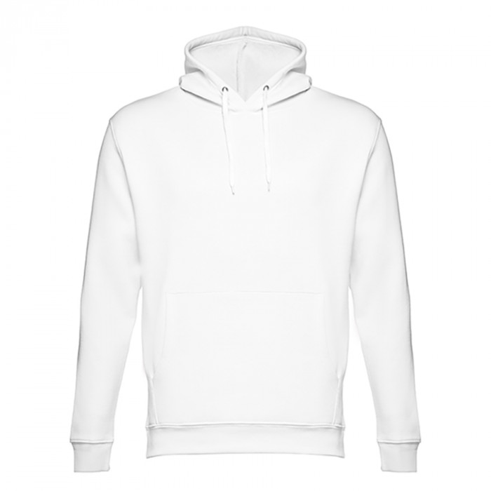Толстовка мужская с капюшоном PHOENIX, белый, S, 50% хлопок, 50% полиэстер, плотность 320 г/м2