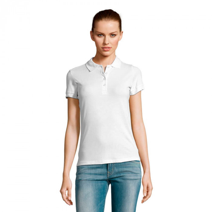 Поло женское PASSION, белый, 2XL, 100% хлопок, 170 г/м2