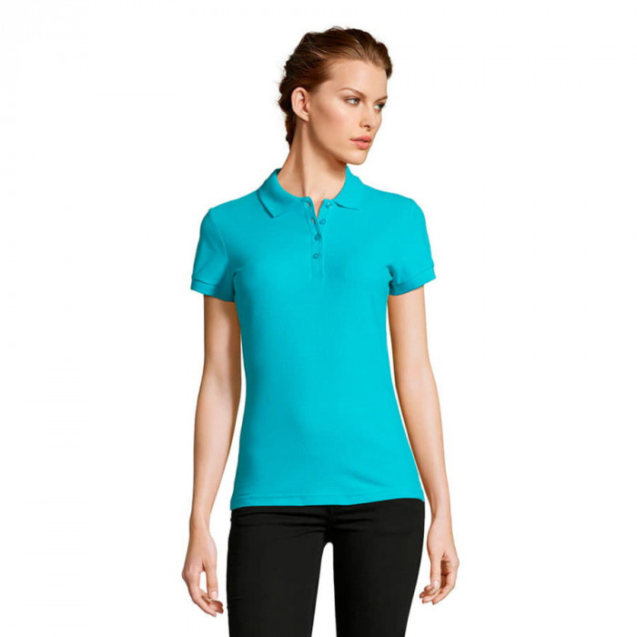 Поло "People", бирюзовый_2XL, 100% х/б, 210г/м2