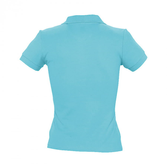 Поло "People", бирюзовый_2XL, 100% х/б, 210г/м2