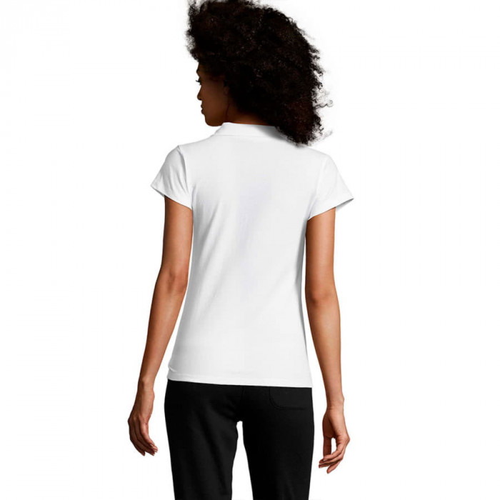 Поло "Prescott Women", белый_L, 100% х/б, 170г/м2