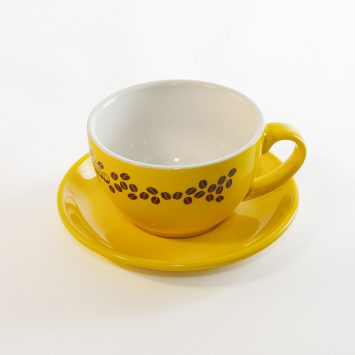 Чайная/кофейная пара CAPPUCCINO, синий, 260 мл, фарфор