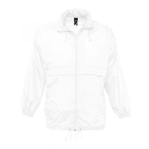 Ветровка мужская SURF, белый, 2XL, 100% нейлон, 210Т