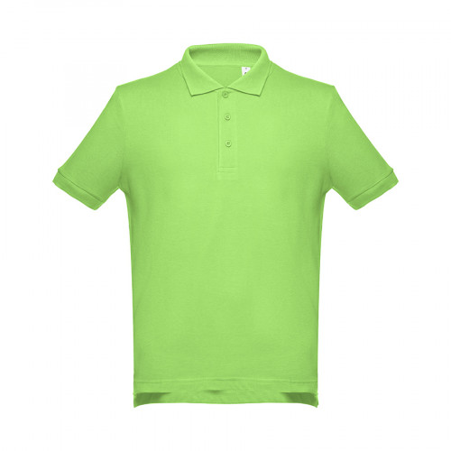 Рубашка-поло мужская ADAM, зеленый, 2XL, 100% хлопок, плотность 195 г/м2