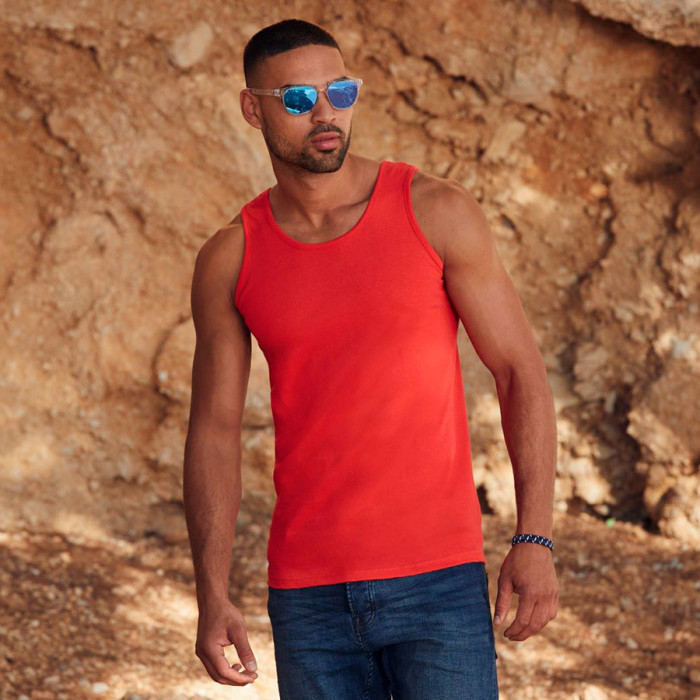 Майка мужская "Athletic Vest", серый_2XL, 100% х/б, 160 г/м2