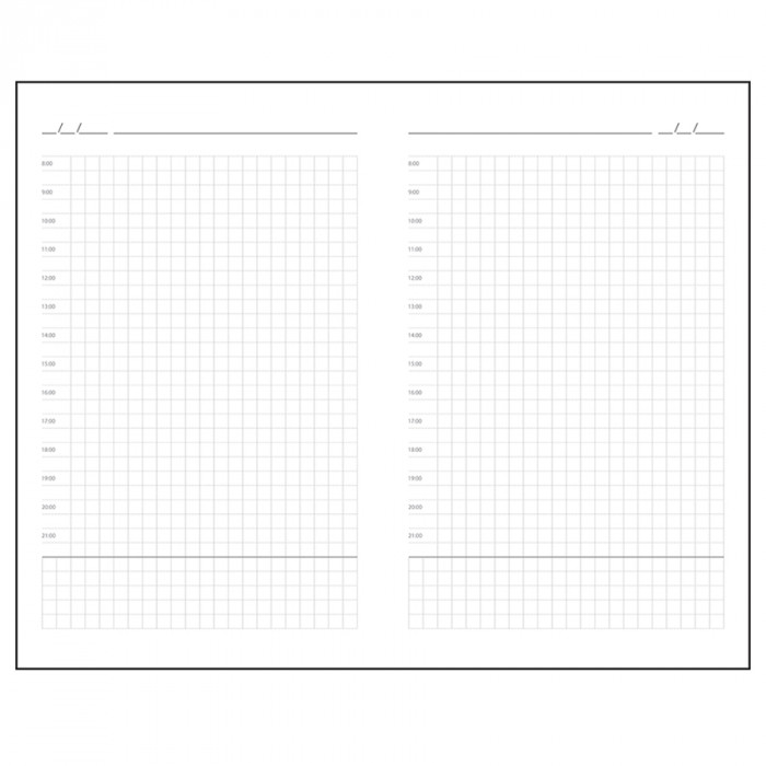 Ежедневник недатированный SIMPLY FLEX, А5,  голубой, кремовый блок, в клетку