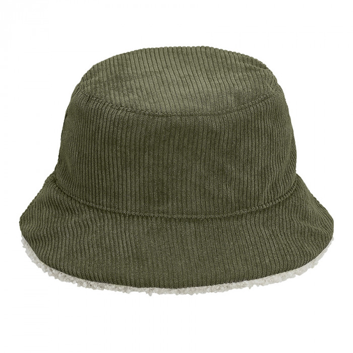 Панама женская BUCKET 2IN1, хаки/бежевый, M/L, 100% полиэстер, подкл шерпа 100% полиэстер, 420 г/м2