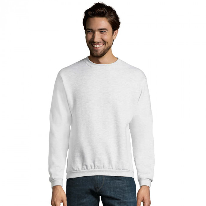 Толстовка мужская SPIDER, светло-серый меланж, 2XL, 50% хлопок, 50% полиэстер, 260 г/м2