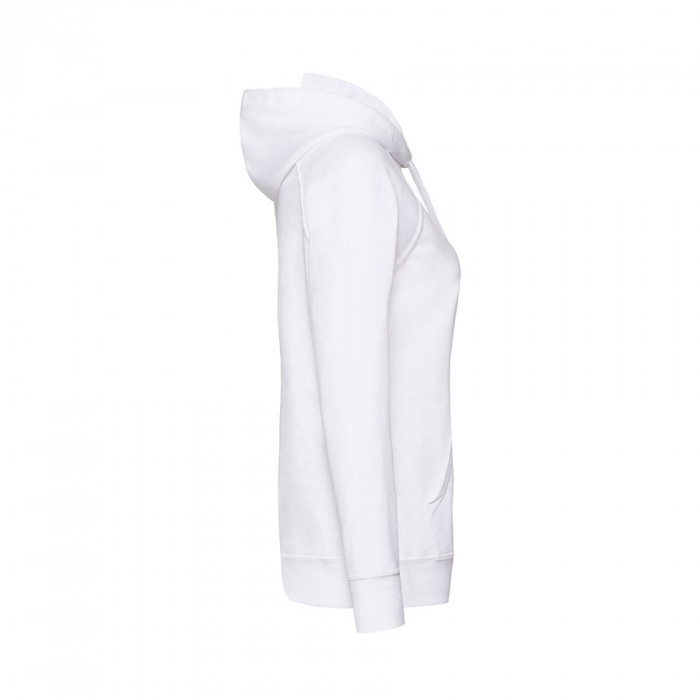 Толстовка женская "LIGHTWEIGHT", белый_M, 80% хлопок, 20% полиэстер, 240 г/м2
