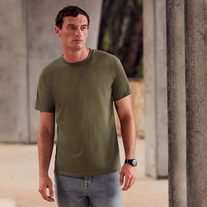 Футболка мужская "Super Premium T", черный_2XL, 100% х/б, 205 г/м2