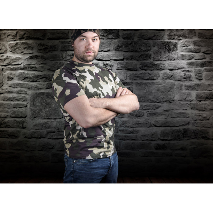 Футболка бесшовная "Start", камуфляж_2XL,  100% х/б, 150 г/м2