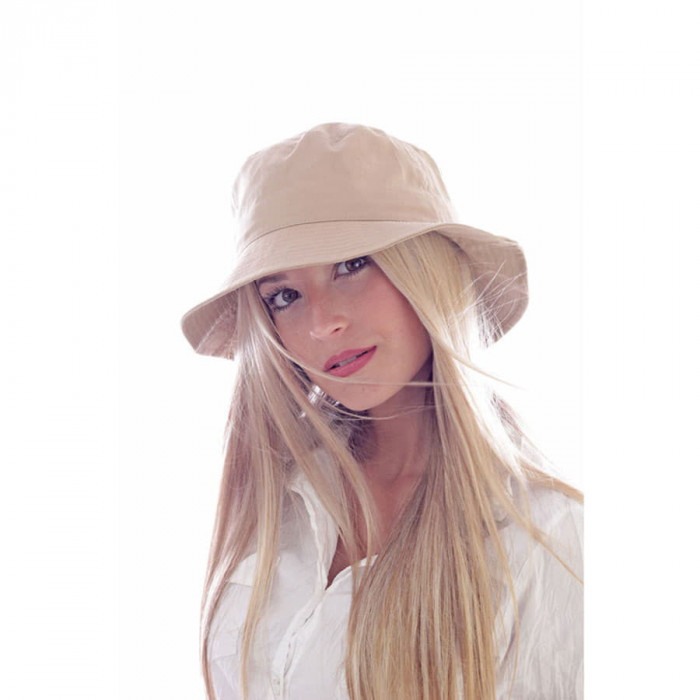 Панама BUCKET COTTON, хаки (бежевый), 100% хлопок, 180 г/м2