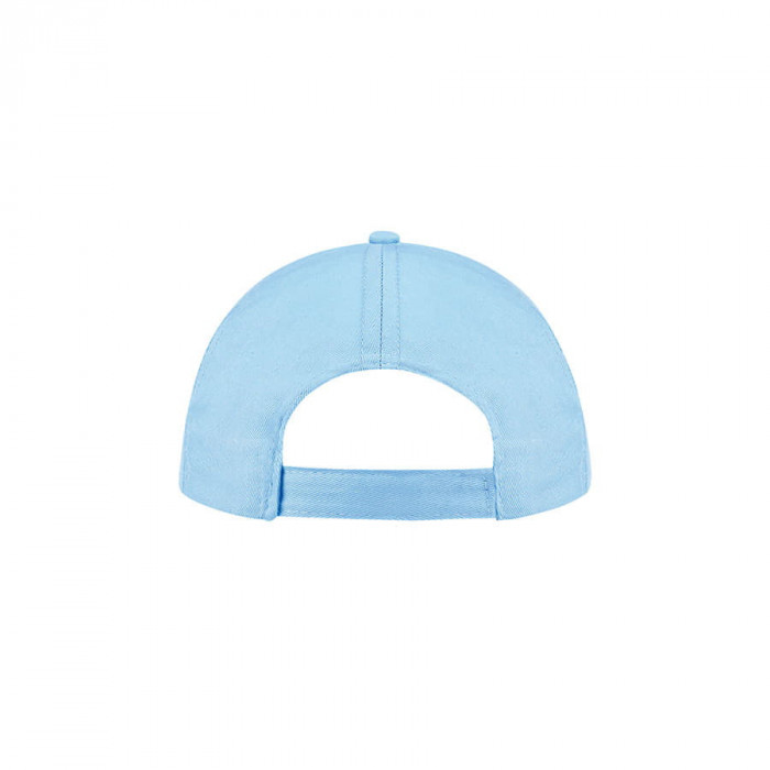 Бейсболка "BUZZ", 5 клиньев, застежка на липучке, светло-голубой, 100% хлопок, плотность 150 г/м2