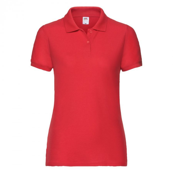 Поло "Lady-Fit 65/35 Polo", красный_S, 65% п/э, 35% х/б, 180 г/м2