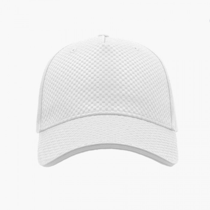 Бейсболка "GEAR", 5 клиньев,  застежка на липучке, белый,  ткань1:100% х/б, ткань2:100%п/э, 260 г/м