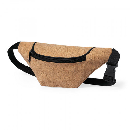 Сумка на пояс "Nussa", 31x13 см, светло-коричневый, осн.ткань: пробковое дерево, полиэстер