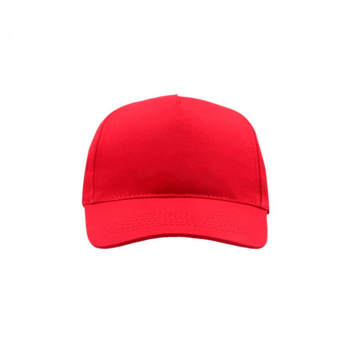 Бейсболка детская "KID START FIVE", 5 клиньев, застежка на липучке, красный, 100% хлопок, 160 г/м2