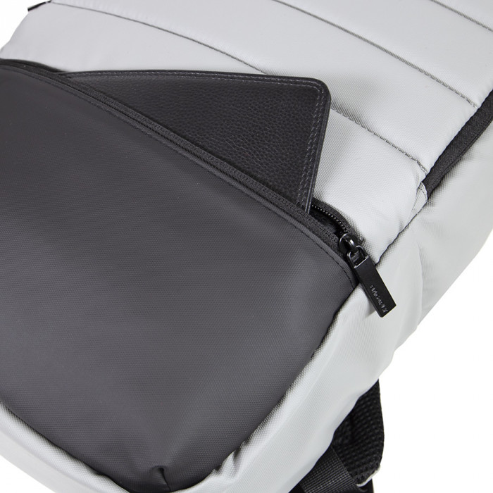 Рюкзак водостойкий 'Stian", серый/черный, 42х28х12 см, 100% полиэстер