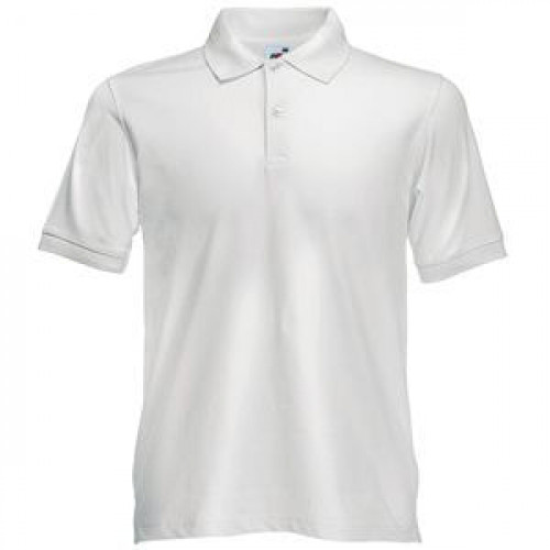 Поло "Slim Fit Polo", белый_2XL, 97% х/б, 3% эластан, 210 г/м2