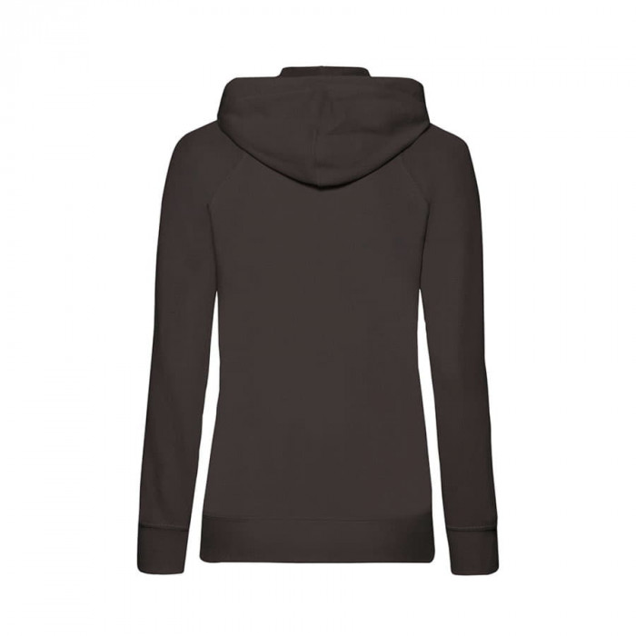 Толстовка без начеса "Ladies Lightweight Hooded Sweat", черный, XS, 80% х/б 20% полиэстер, 240 г/м2