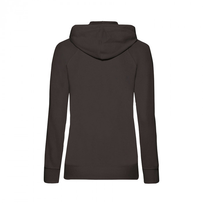 Толстовка без начеса "Ladies Lightweight Hooded Sweat", черный, 2XL, 80% х/б 20% полиэстер, 240 г/м2