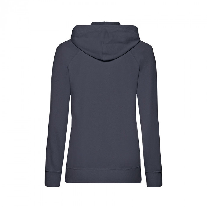 Толстовка без начеса "Ladies Lightweight Hooded Sweat", темно-синий, M, 80% х/б 20% полиэстер, 240 г