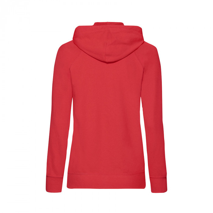 Толстовка без начеса "Ladies Lightweight Hooded Sweat", красный,2XL, 80% х/б 20% полиэстер, 240 г/м2
