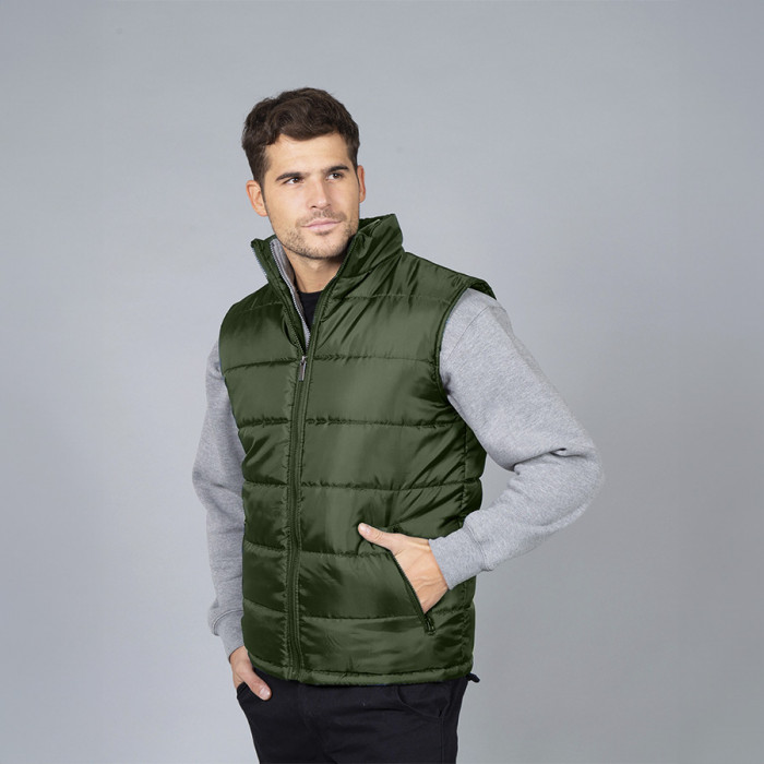 Жилет мужской "NEW SHANGHAI", тёмно-зеленый_2XL, 100% полиэстер, 180 г/м2