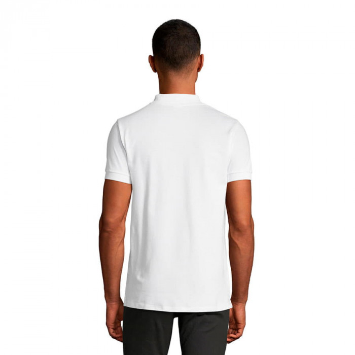 Рубашка поло мужская "Portland Men" белый, серый_2XL, 100% х/б, 200г/м2