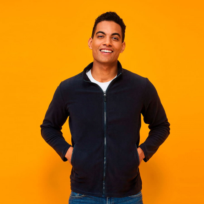 Толстовка на молнии мужская NORMAN MEN, темно-серый_2XL, 100% п/э, 220 г/м2