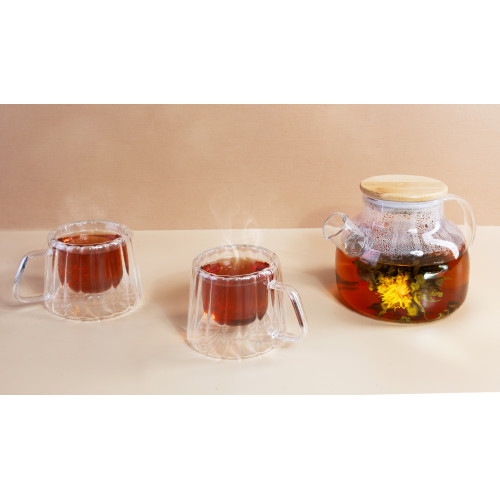 Набор подарочный "Чайные традиции" чайник, 2 кружки