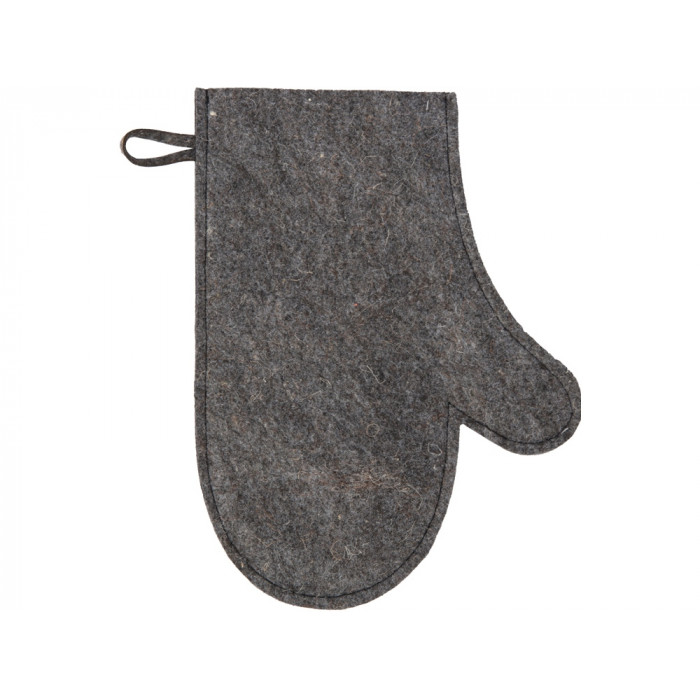 Рукавичка для бани и сауны Healing, серый графит