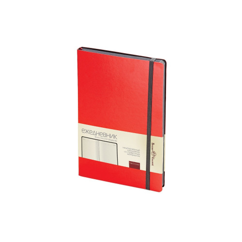 Ежедневник А5 недатированный Megapolis Soft, красный (Р)
