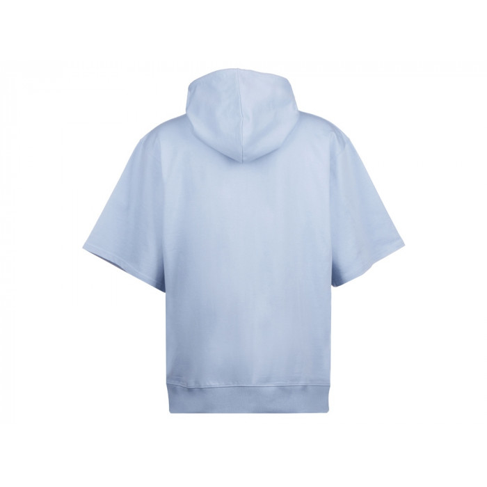 Худи оверсайз с коротким рукавом Warsaw унисекс, небесно-голубой