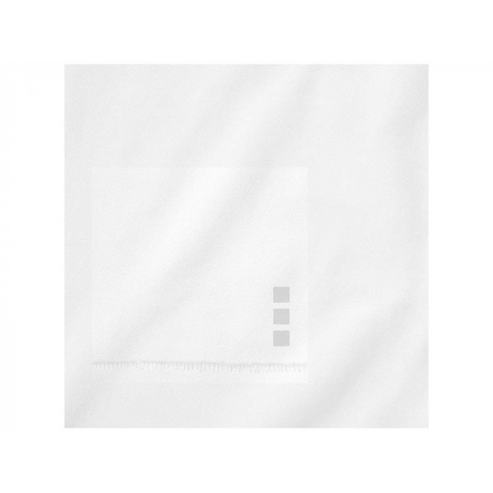 Calgary мужская футболка-поло с коротким рукавом, белый