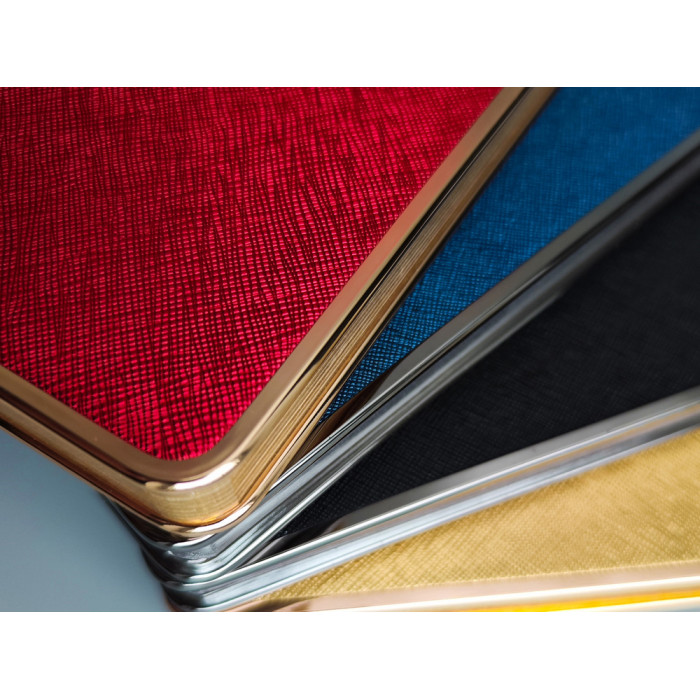 Ежедневник А5 недатированный Bridge, черный/серебристый