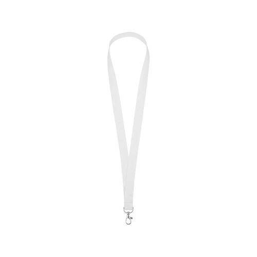 Ланъярд из RPET с карабином, белый