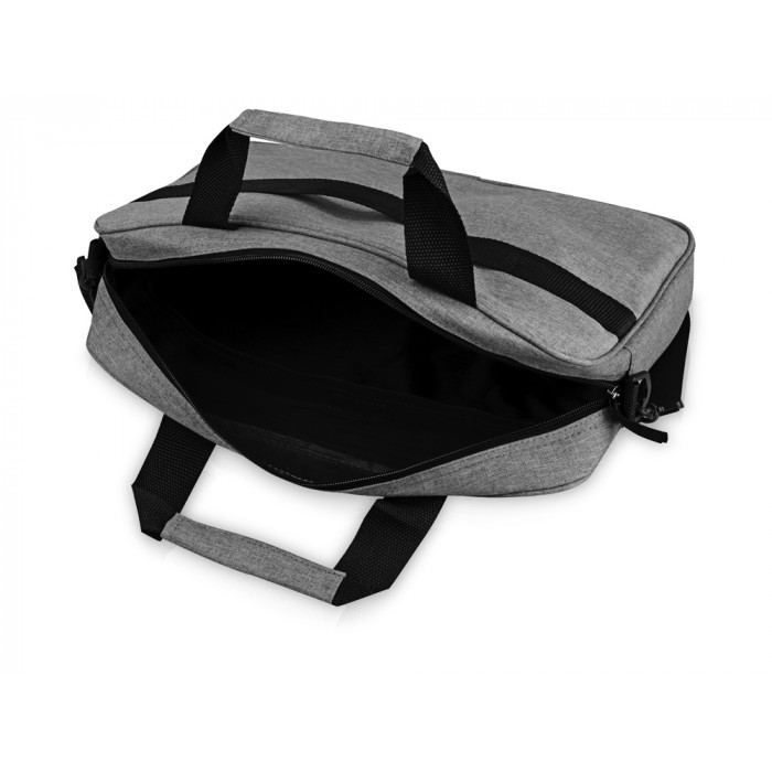 Сумка Брейв для документов и ноутбука 13,3, серый/черный