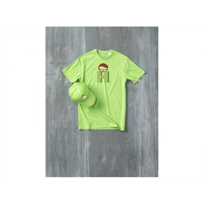 Мужская футболка Heros с коротким рукавом, зеленое яблоко