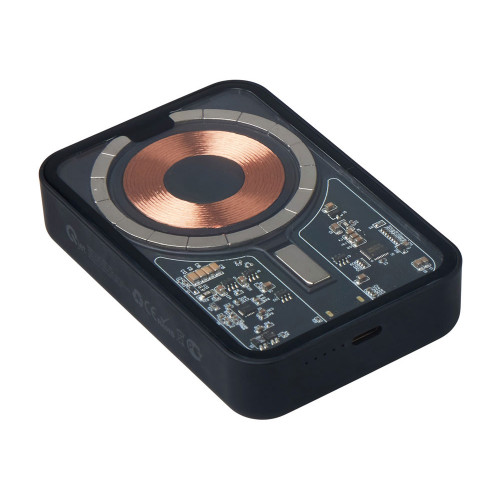 Беспроводной магнитный внешний аккумулятор с QC\PD MagnifIQ, 10000 мАч, 15 Вт, черный