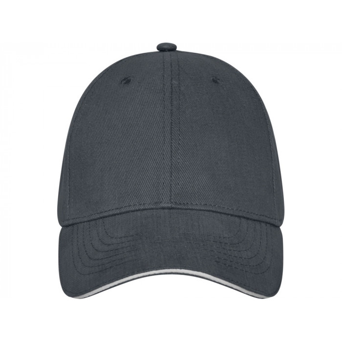 Бейсболка Darton, 6 панелей, storm grey
