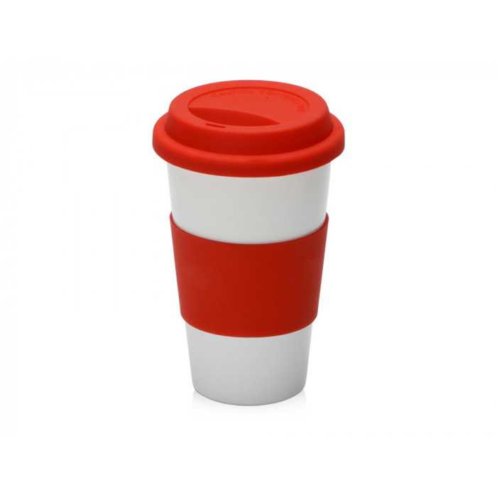 Фарфоровая кружка с двойными стенками Toronto, 300 мл, красный