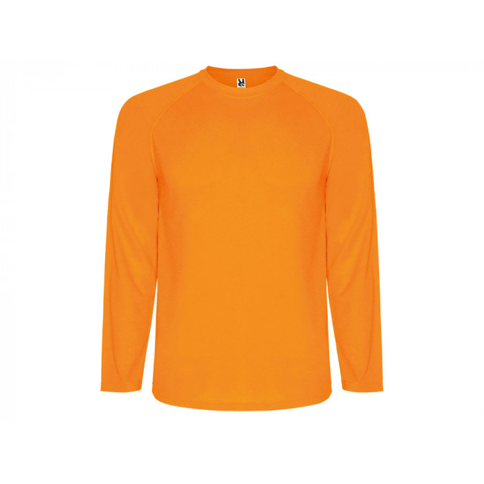 Футболка Montecarlo  мужская с длинным рукавом, неоновый оранжевый