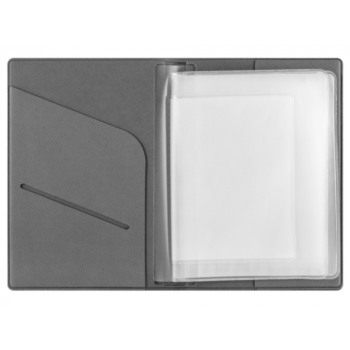 Классическая обложка для автодокументов Favor, светло-серая