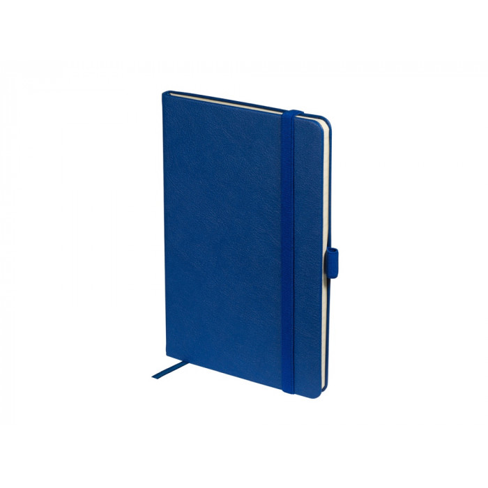 Блокнот А5  City на резинке, синий