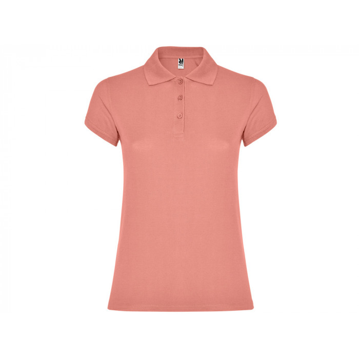 Рубашка-поло Star женская, оранжевая глина